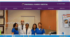 Desktop Screenshot of foothillfamilydental.com