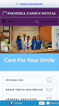 Mobile Screenshot of foothillfamilydental.com