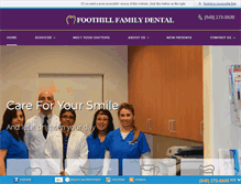 Tablet Screenshot of foothillfamilydental.com